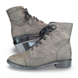 Thursday Boot Company Captain Lace-up Boots Women's 6 Grey Leather